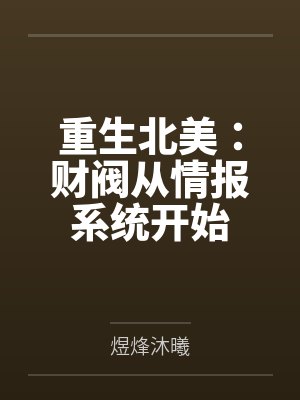重生北美：财阀从情报系统开始