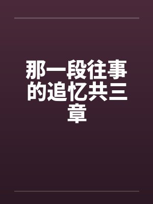 那一段往事的追忆共三章 那一段往事的追忆共三章